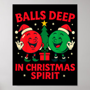 Affiche Profondément dans l'humour de Noël adulte drôle de