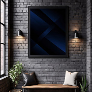 Affiche Profondeur Bleu Minuit