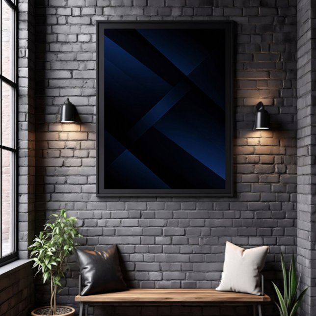 Affiche Profondeur Bleu Minuit (Créateur téléchargé)