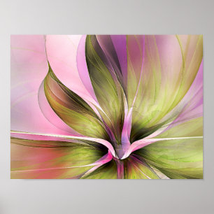Affiche Profusion de Pétales Fleur Délicate Translucide