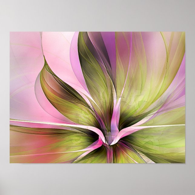 Affiche Profusion de Pétales Fleur Délicate Translucide (Devant)