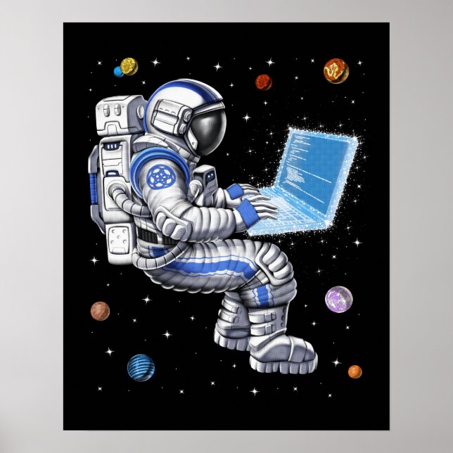Affiche Programmateur d'astronaute spatial (Devant)