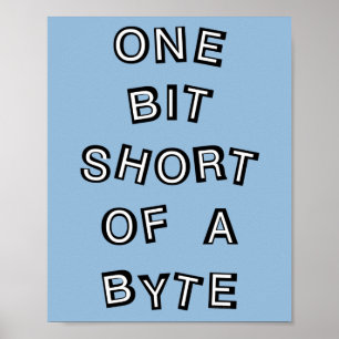 Affiche Programmateur d'ordinateur court d'un bit