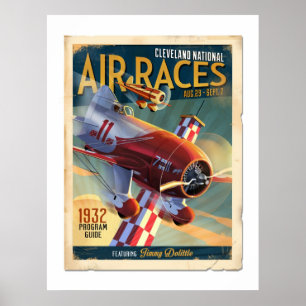 Affiche Programme de courses de Gee Bee