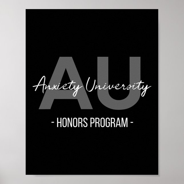 Affiche Programme d'honneurs d'anxiété universitaire  (Devant)