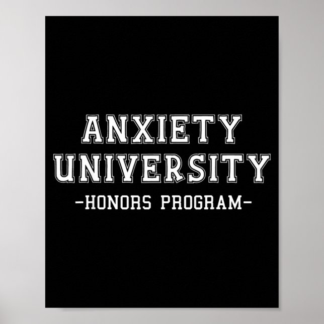 Affiche Programme d'honneurs universitaires d'anxiété (Devant)