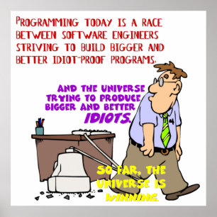 Affiche Programmers versus the Universe (1)