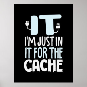 Affiche Programmeur juste dans l'informatique pour le cach