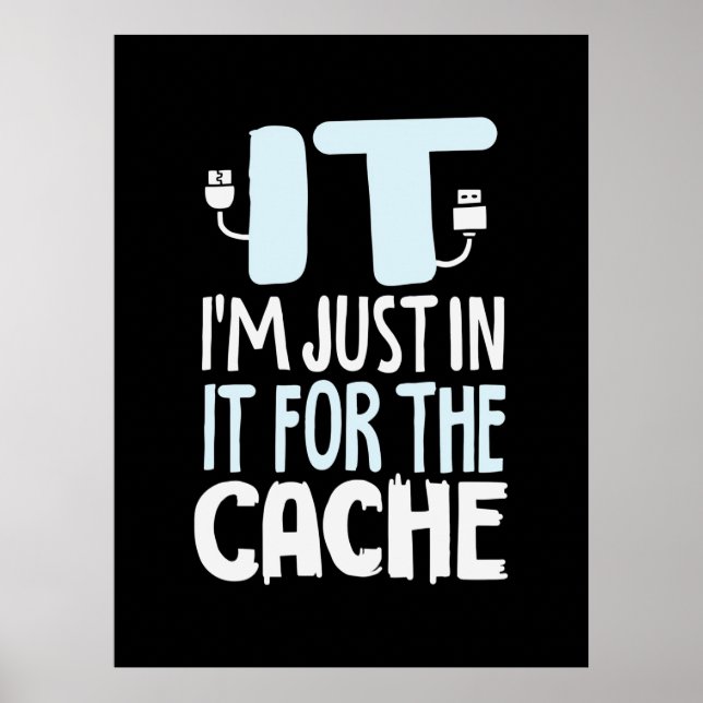 Affiche Programmeur juste dans l'informatique pour le cach (Devant)