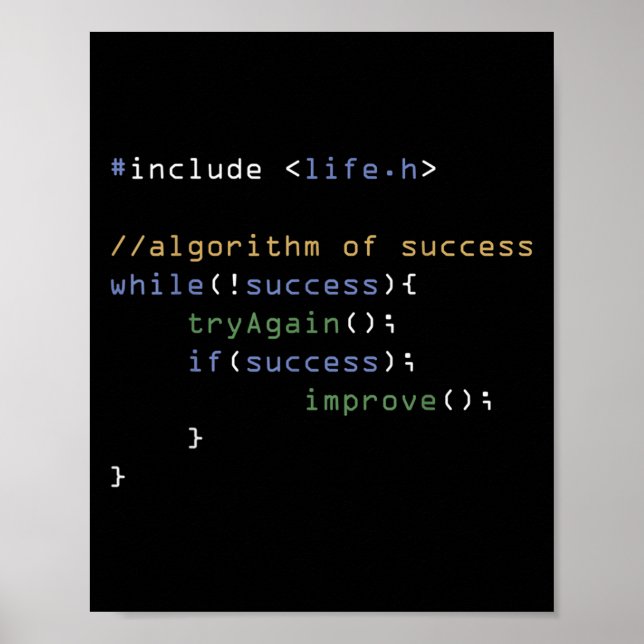 Affiche Programmeurs Informatique Mème Coding Humour (Devant)