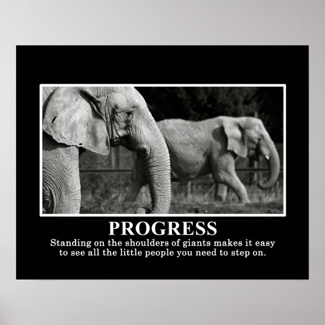 Affiche Progrès par debout sur les épaules des géants S (Devant)