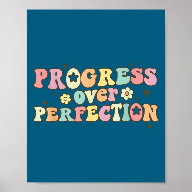 Affiche Progress Over Perfection Motivational Back To Scho (Devant)