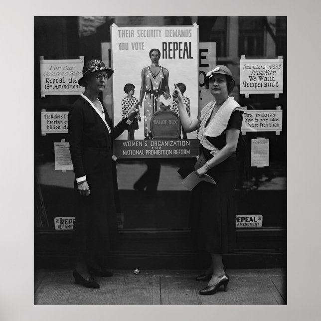 AFFICHE PROHIBITION REPEAL 1932 (Devant)