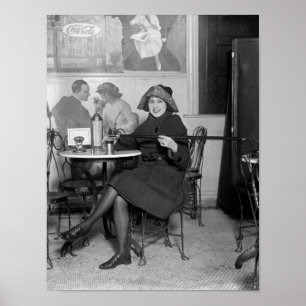 Affiche Prohibition Tipping Cane, 1922