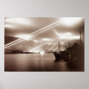 Affiche Projecteurs du Gibraltar