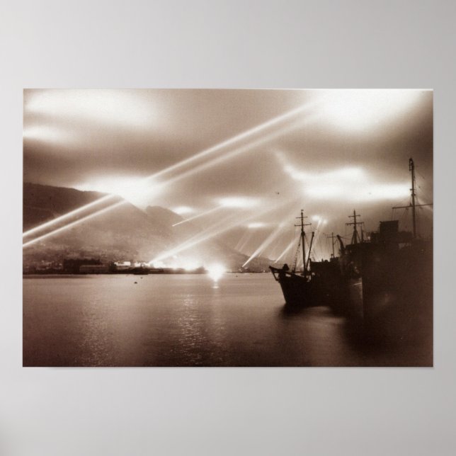 Affiche Projecteurs du Gibraltar (Devant)