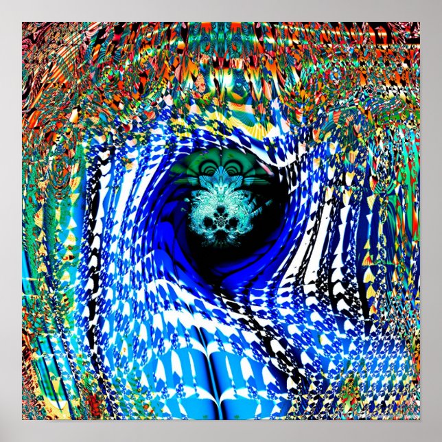 Affiche Projection fractale 2.7a (Devant)