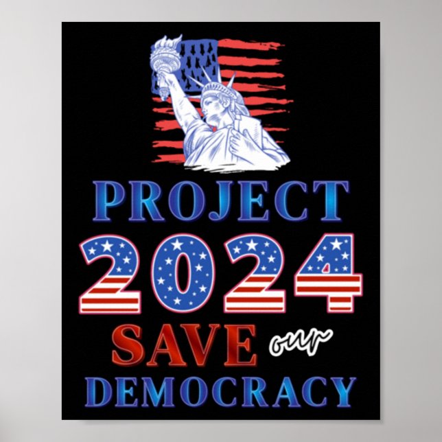 Affiche Projet 2024 Sauver notre démocratie (Devant)