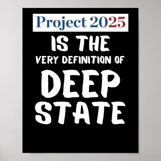 Affiche Projet 2025 Deep State (Devant)