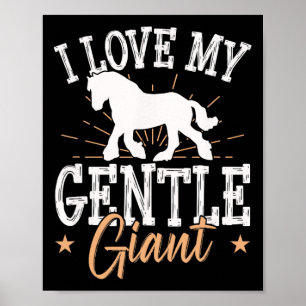 Affiche Projet De Mème De Cheval Pour Un Pilote De Clydesd