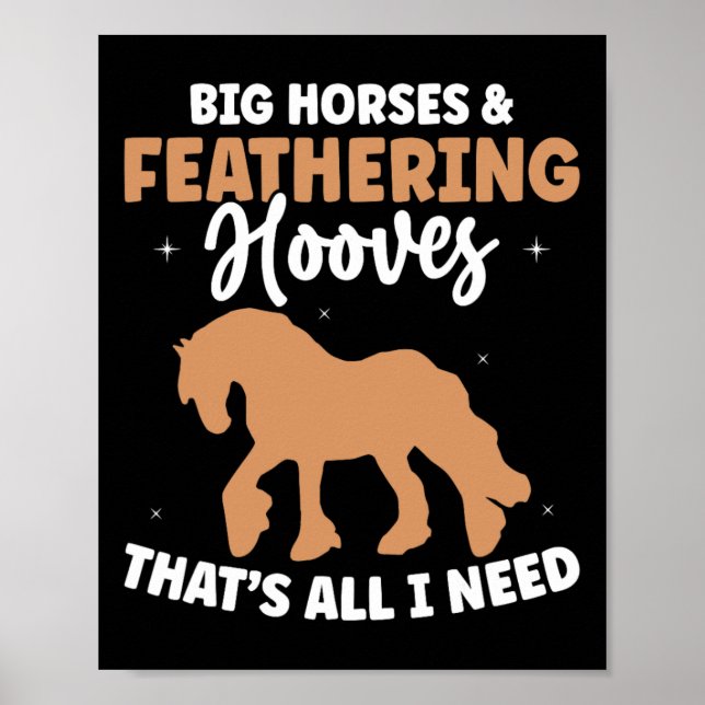 Affiche Projet De Mème De Cheval Pour Un Pilote De Clydesd (Devant)