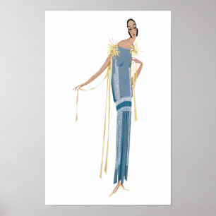 Affiche Projet de peignoir, ete, l'acroche-coeur (1924)