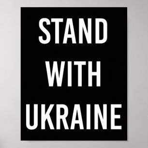 Affiche Projet Stand With Ukraine Ukraine Maintenant