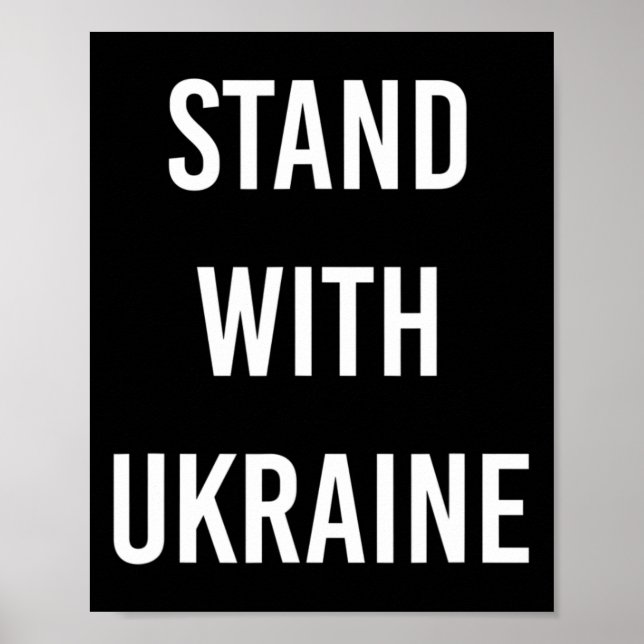 Affiche Projet Stand With Ukraine Ukraine Maintenant  (Devant)