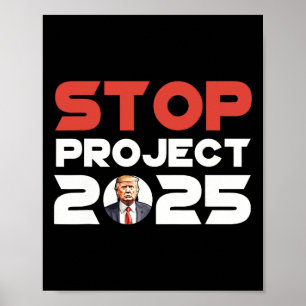 Affiche Projet Trump 2025 contre Trump Patriotique