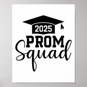Affiche Prom Squad 2025 Funny Graduate Prom Cl De 2025 1