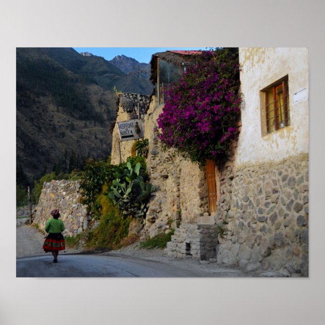 Affiche Promenade à Ollantaytambo, Pérou (Devant)