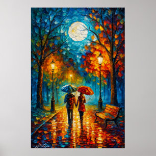 Affiche Promenade au Clair de Lune - Marche Romantique sou