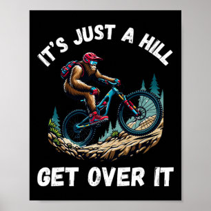 Affiche Promenade Bigfoot Vélo Tout Terrain Drôle Sasquatc