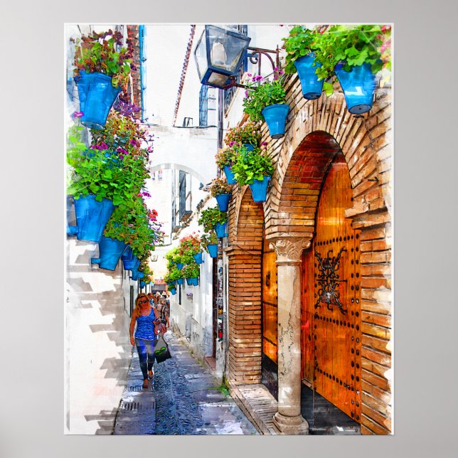 Affiche Promenade Cordoba's Alley - Espagne (Devant)