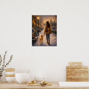 Affiche Promenade Cozy d'Hiver avec Mon Meilleur Ami