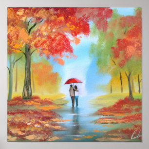 Affiche Promenade d'automne