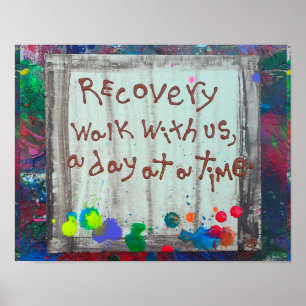 Affiche promenade de récupération avec nous un jour à la