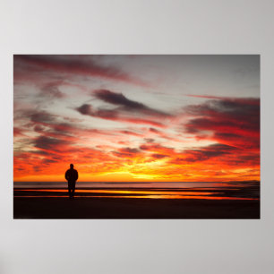Affiche Promenade du coucher du soleil