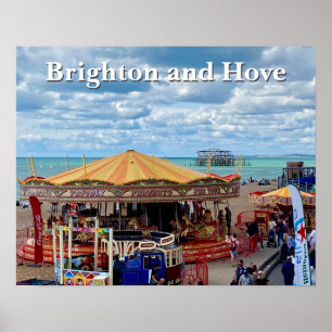 Affiche Promenade en front de mer de Brighton et de Hove