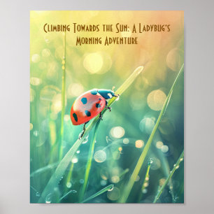 Affiche Promenade ensoleillée : Ladybug dans le Morning Gl