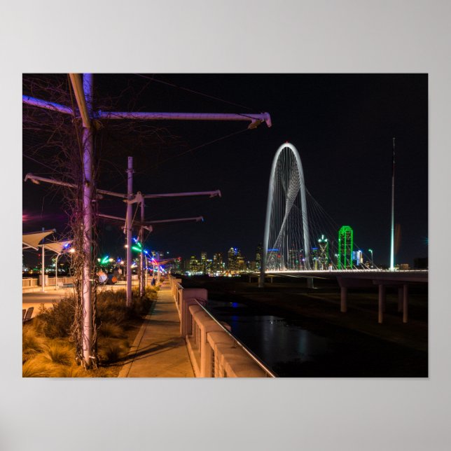Affiche Promenade nocturne de Dallas (Devant)