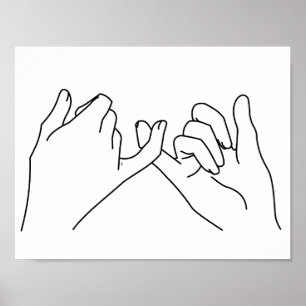 Affiche promesse rosâtre