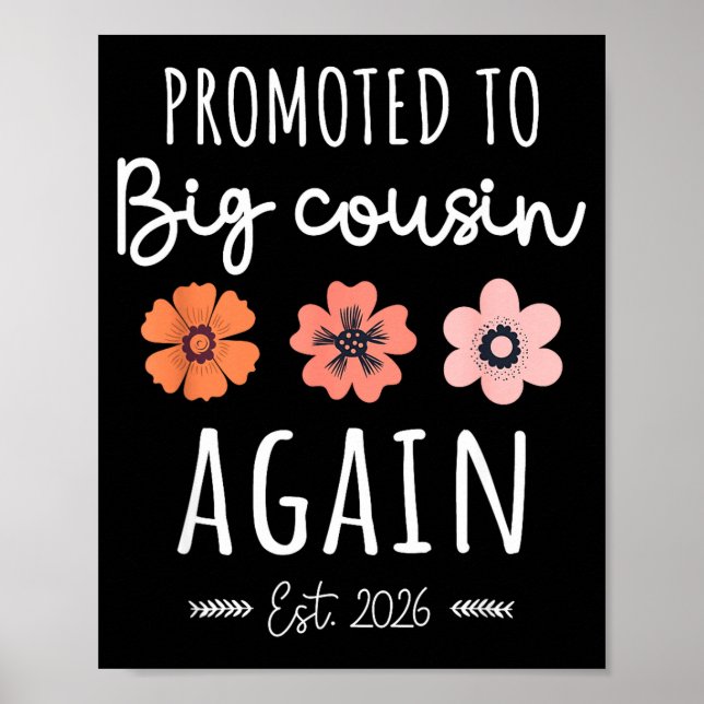 Affiche Promoted To Big Cousin Again 2026 2nd Pregnancy An (Devant)
