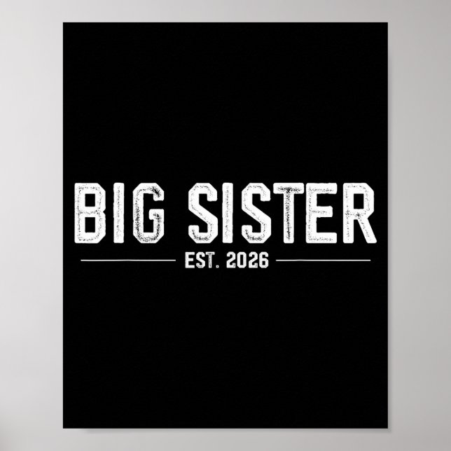 Affiche Promoted To Big Sister Est. 2026 Soon To Be Sister (Devant)
