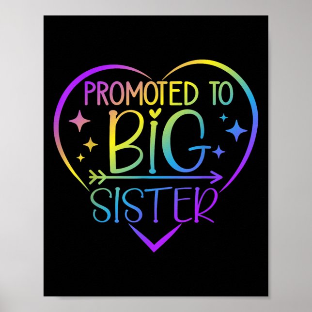 Affiche Promoted To Big Sister - New Baby Birth Announceme (Devant)