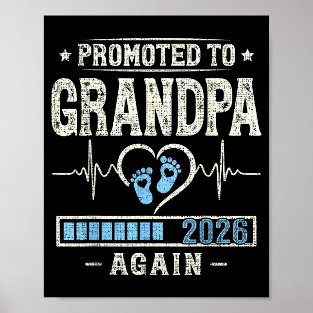 Affiche Promoted To Grandpa Again 2026 Expecting Baby Gran (Devant)