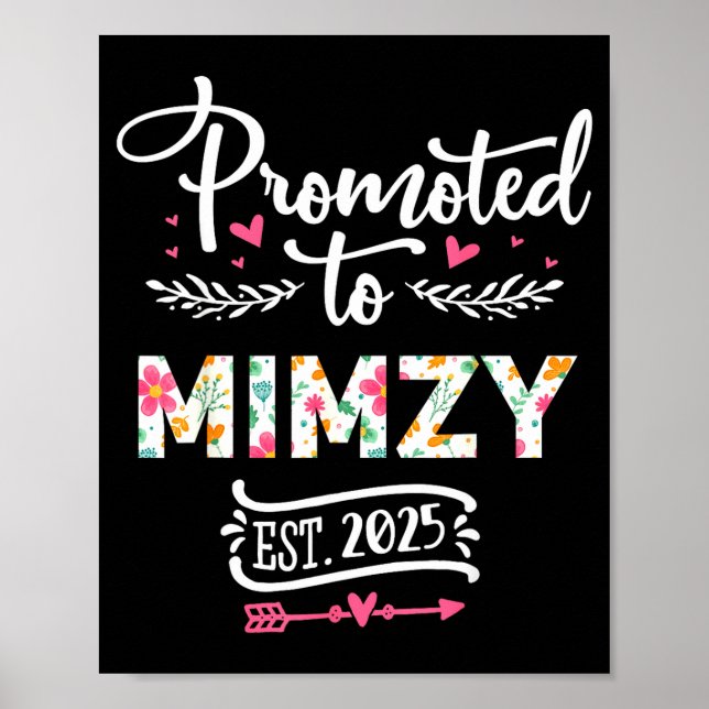 Affiche Promoted To Mimzy 2025 Cute Pregnancy Announcement (Devant)