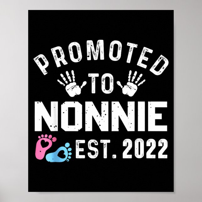 Affiche Promoted To Nonnie Est 2022 Funny New Nonnie  (Devant)