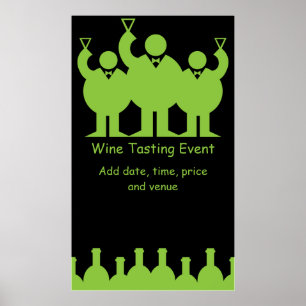 Affiche Promotion d'événements de dégustation de vin