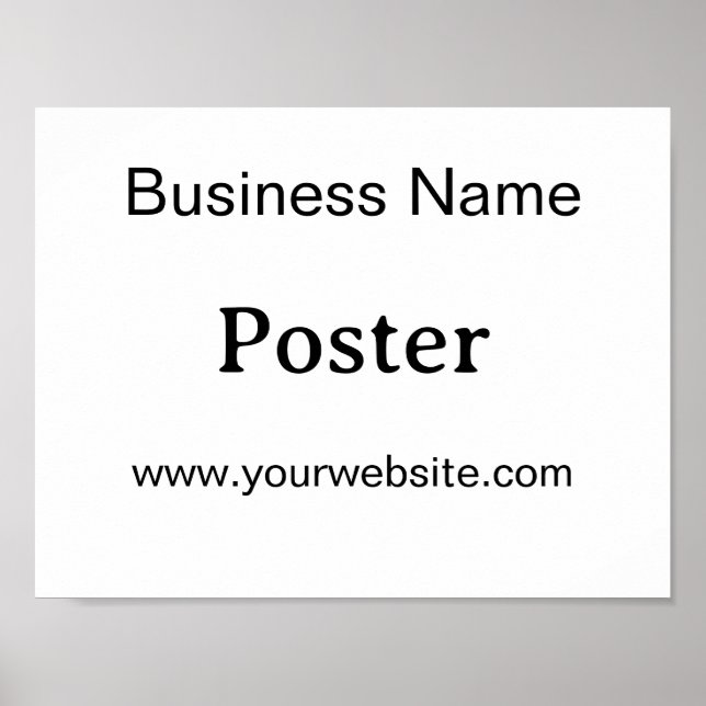 Affiche Promotion Simple de Marque Standard Semi-Brilant (Devant)